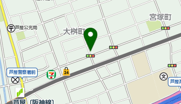 芦屋『上』の地図画像