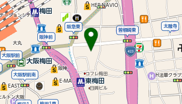 曾根崎献血ルーム RedOne CLUB(レッドワン クラブ)の地図画像