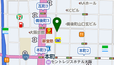 カフェ・ベローチェ 備後町三丁目店の地図画像