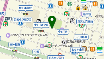 エクシアホワイト 広島袋町店の地図画像