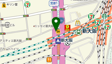 もより市 地下鉄新大阪駅の地図画像