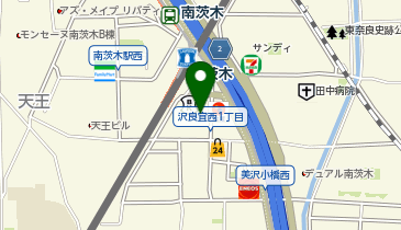 日乃屋カレー 南茨木店の地図画像