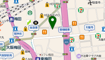 串カツ酒場 梅田スタンド 梅田ネオン横丁の地図画像