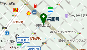 カフェ・ベローチェ 博多呉服町店の地図画像