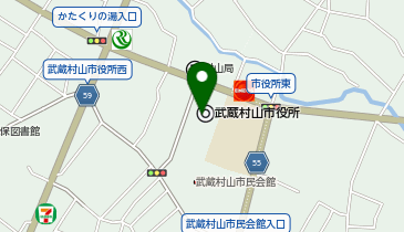 市民レストランの地図画像