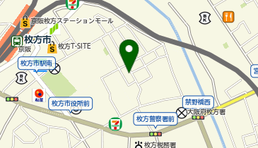 ゴルフパフォーマンス大阪枚方店の地図画像