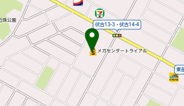 理容プラージュ 伏古店の地図画像