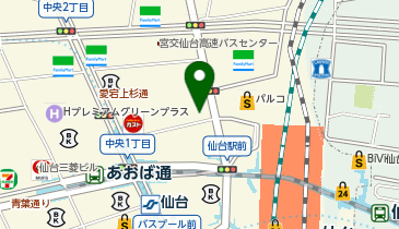 理容プラージュ 仙台店の地図画像