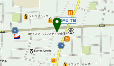 理容プラージュ 南仙台店の地図画像