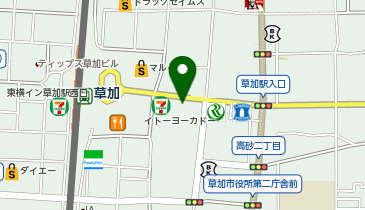 理容プラージュ 草加店の地図画像