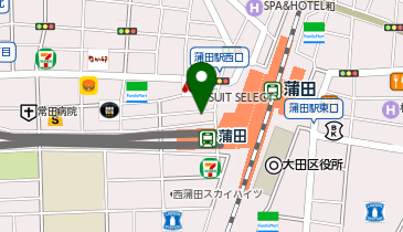 理容プラージュ 蒲田店の地図画像