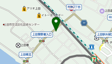 理容プラージュ アリオ上田前店の地図画像