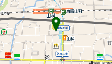 理容プラージュ 山科店の地図画像