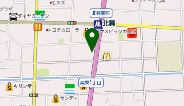 星チキンプラス 北巽店の地図画像