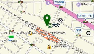 由布院ミルヒ 大分駅店の地図画像