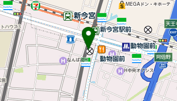 めしや 宮本むなし 新今宮店の地図画像