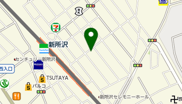 所沢幸楽園の地図画像