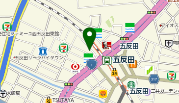 喜多方ラーメン坂内 五反田駅前店の地図画像