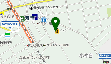 紫あん イオン稲毛店の地図画像