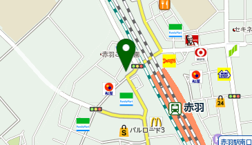 あの名店 赤羽の地図画像