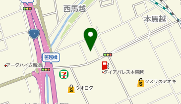 ココファン新潟本馬越の地図画像