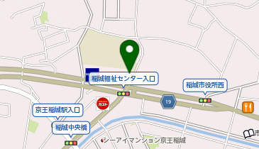 稲城市福祉センターの地図画像
