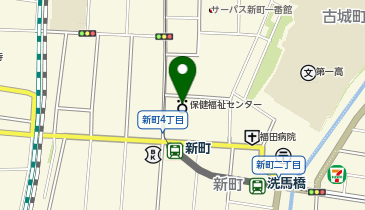 熊本市健康センター新町分室の地図画像