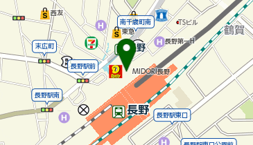 ソースかつ丼 明治亭 MIDORI長野店の地図画像