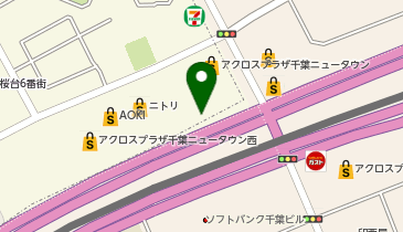 国産牛焼肉くいどん 千葉ニュータウン店の地図画像