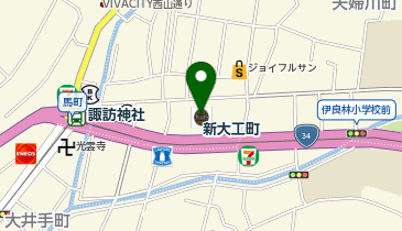 ジョイフルサン 新大工町ファンスクエア店の地図画像