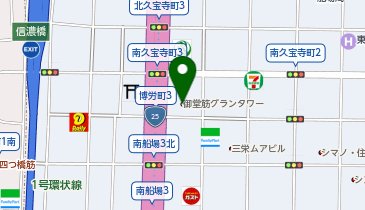 ニコンプラザ大阪の地図画像