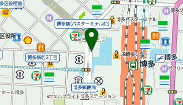 アメリカン 博多駅地下街店の地図画像