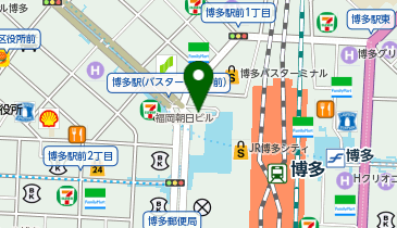 絹川靴店 博多駅地下街店の地図画像