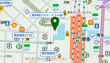 博多川端文具 博多駅地下街店の地図画像