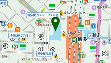 クロロフイル美顔教室 博多駅地下街店の地図画像