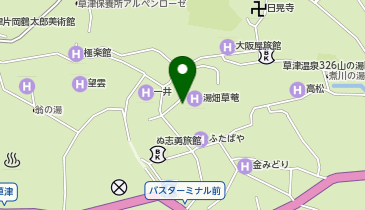 草津湯畑 まんてんの地図画像