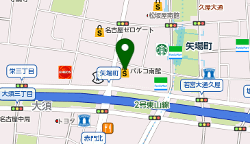 スピンズ ヴィンテージ 名古屋PARCO店の地図画像