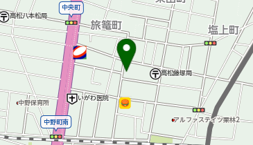 伝説のすた丼屋 高松店の地図画像