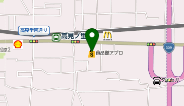 食品館アプロ 高見の里店の地図画像