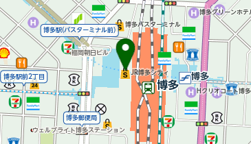 大名ソフトクリーム アミュプラザ博多店の地図画像