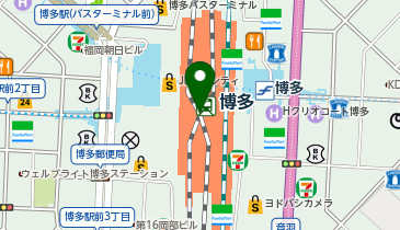 ワコール ザ ストア アミュプラザ博多店の地図画像