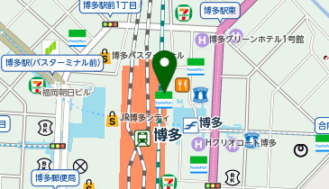 博多中洲 味の明太子 ふくや 博多デイトス店の地図画像
