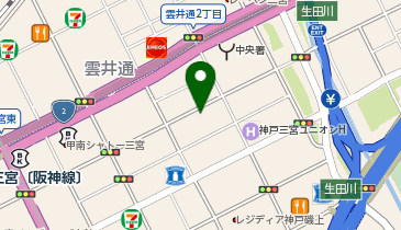 飛鳥未来きずな高等学校 神戸キャンパスの地図画像