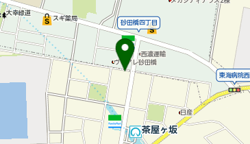 鰻の成瀬 茶屋ヶ坂店の地図画像
