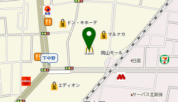 本屋さんのガシャポンのデパート 啓文社岡山本店の地図画像
