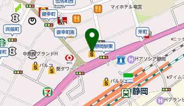 ユザワヤ 松坂屋静岡店の地図画像