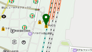 サンエトワール 郡山店の地図画像