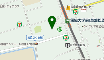 サンエトワール 獨協大学前店の地図画像