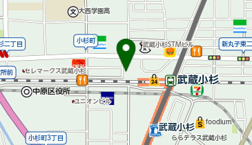 トンカツツキウマ 武蔵小杉店の地図画像