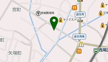 STARBUCKS COFFEE(スターバックスコーヒー) 西尾道光寺店の地図画像